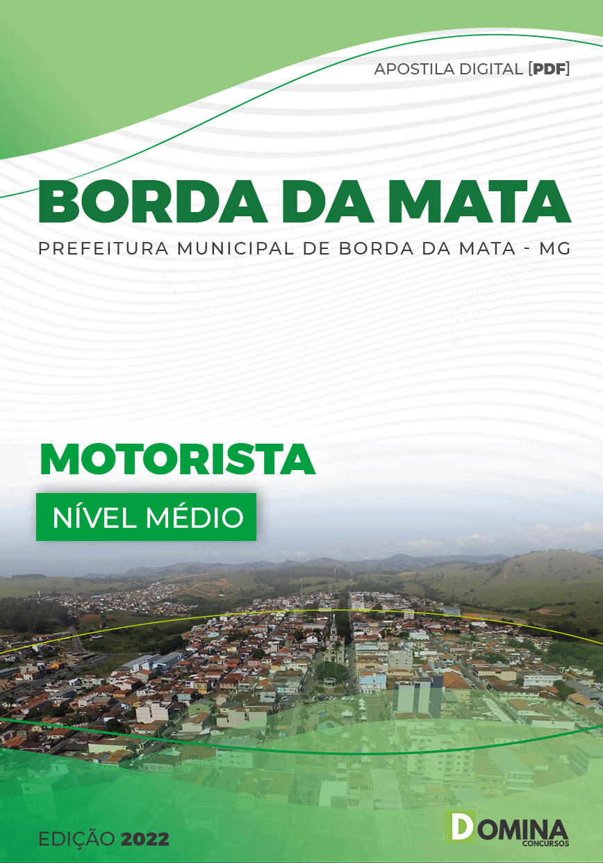 Apostila Digital Pref Borda Mata MG 2022 Motorista