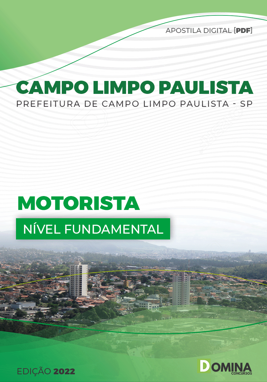 Apostila Pref Campo Limpo Paulista SP 2022 Motorista