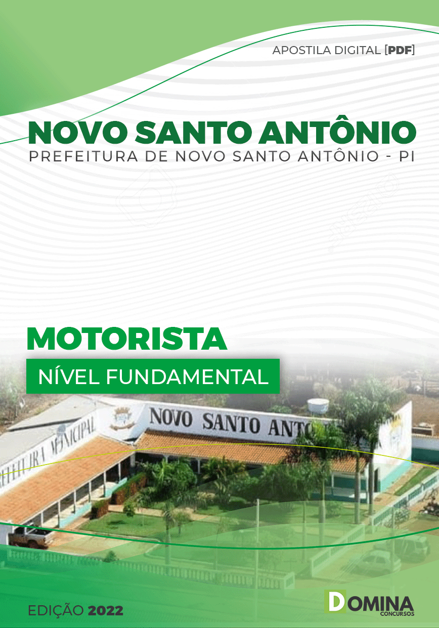 Apostila Pref Novo Santo Antonio PI 2022 Motorista