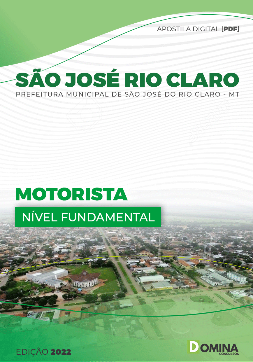 Apostila Pref São José Rio Claro MT 2022 Motorista