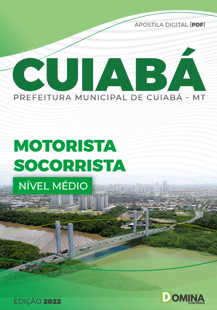 Apostila Concurso Pref Cuiabá MT 2022 Motorista Socorrista