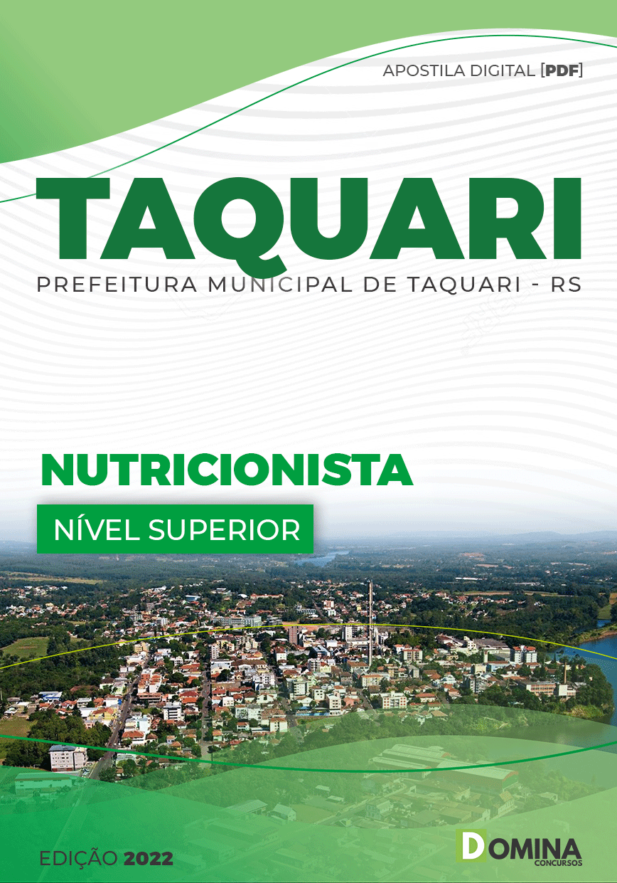 Apostila Concurso Pref Taquari RS 2022 Nutricionista