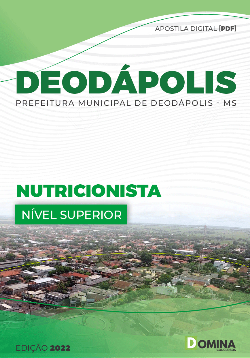 Apostila Concurso Pref Deodápolis MS 2022 Nutricionista