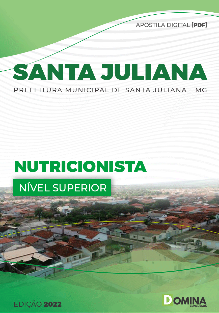 Apostila Digital Pref Santa Juliana MG 2022 Nutricionista
