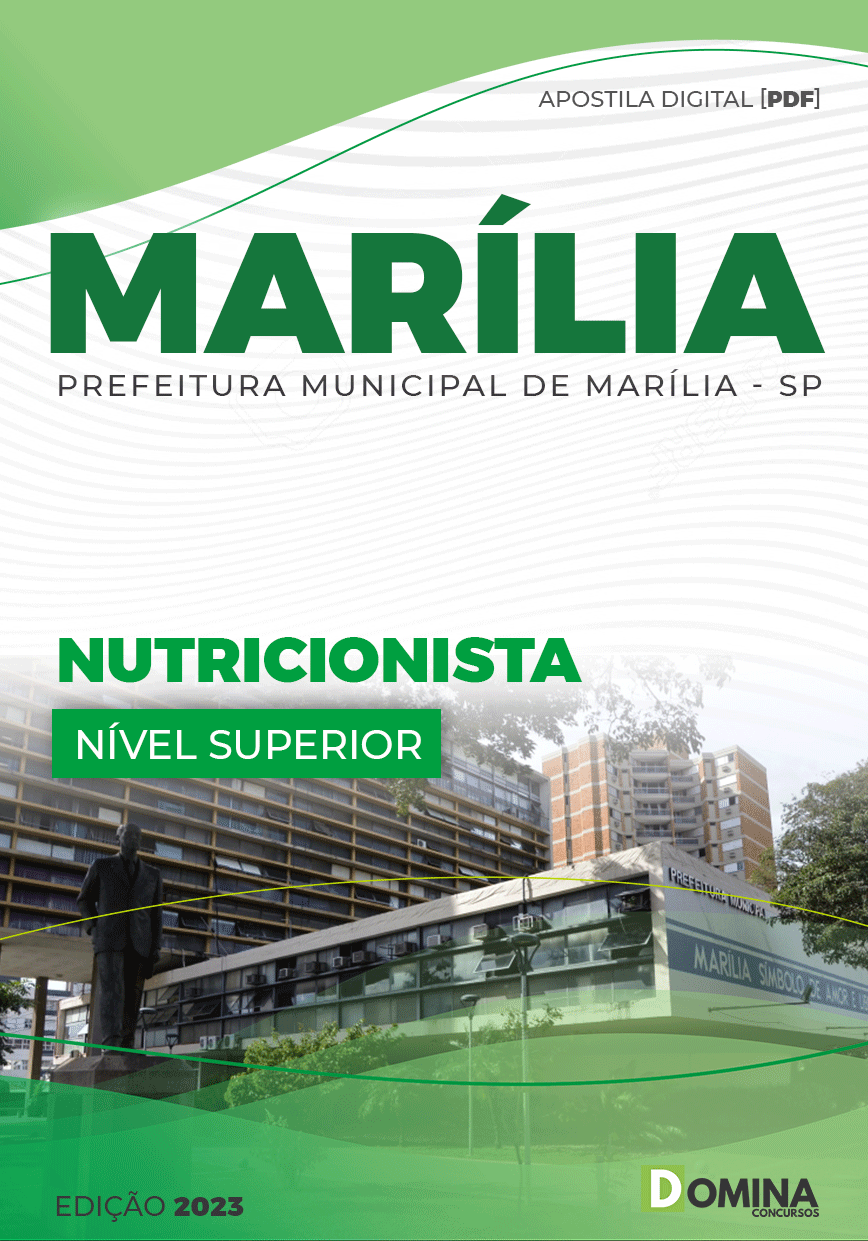 Apostila Concurso Pref Marília SP 2022 Nutricionista