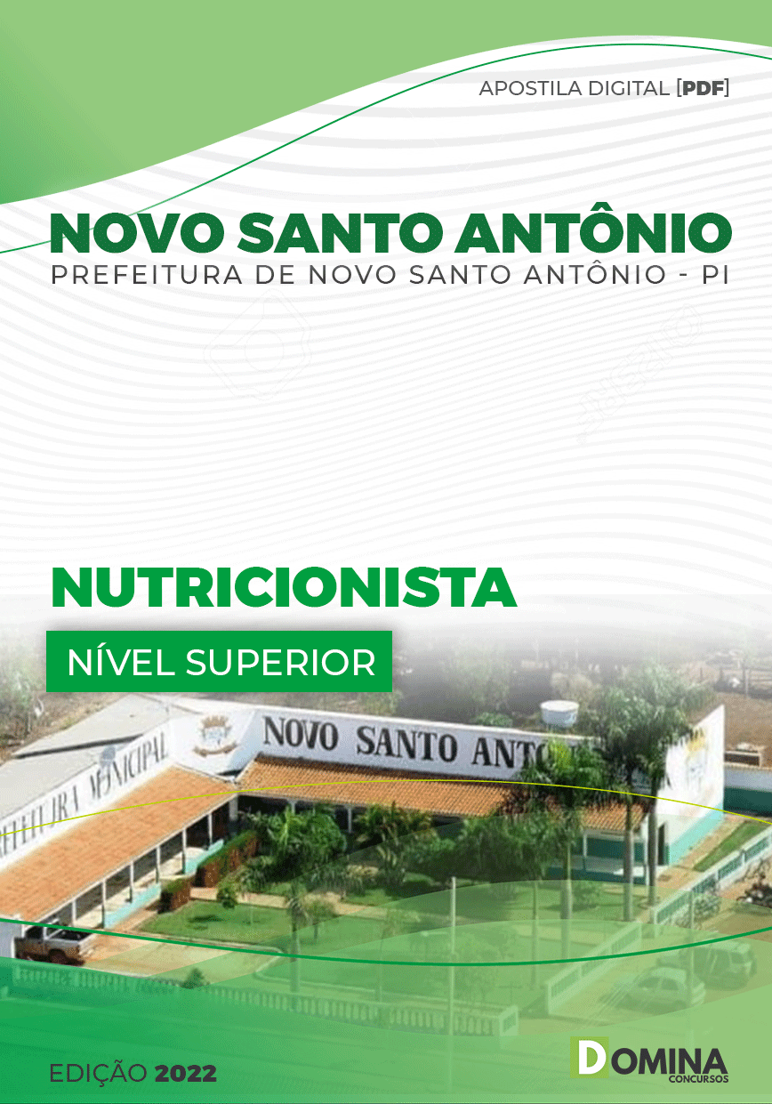 Apostila Pref Novo Santo Antonio PI 2022 Nutricionista