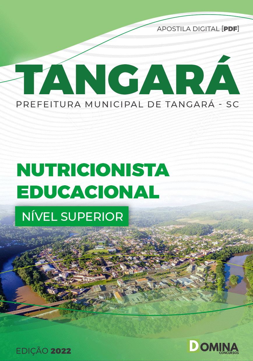 Apostila Concurso Pref Tangará SC 2022 Nutricionista Educacional