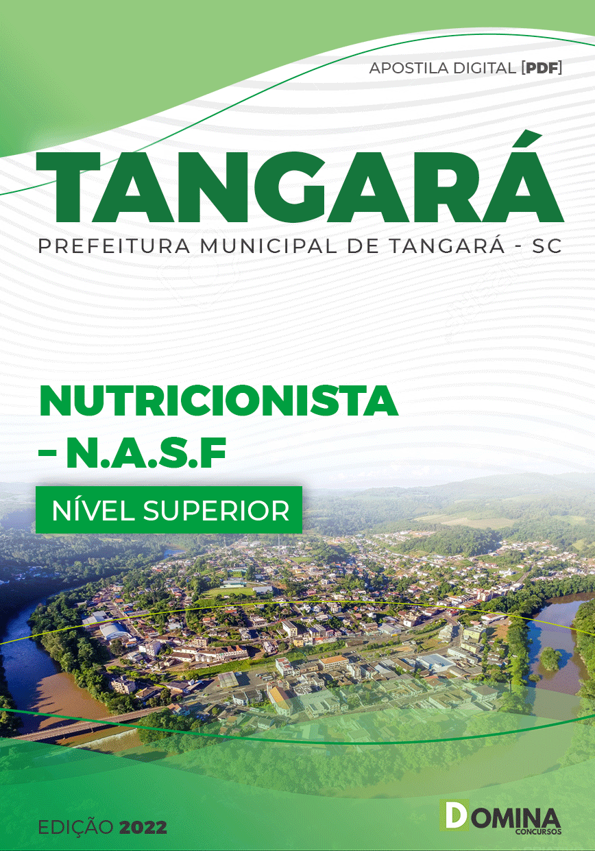 Apostila Concurso Pref Tangará SC 2022 Nutricionista NASF