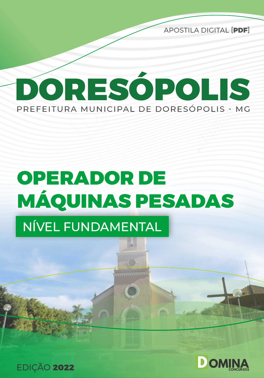 Apostila Digital Pref Doresópolis MG 2022 Operador Máquinas