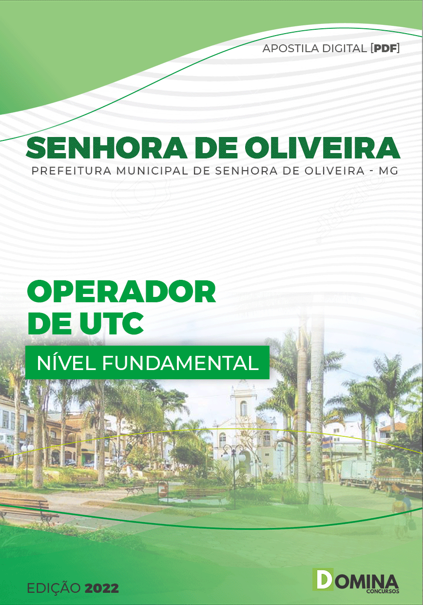 Apostila Digital Pref Senhora Oliveira MG 2022 Operador UTC