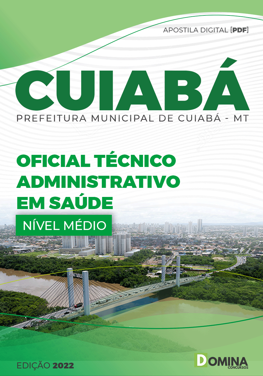 Apostila Pref Cuiabá MT 2022 Oficial Técnico Administrativo Saúde