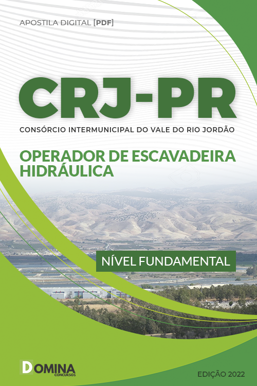 Apostila Concurso CRJ PR 2022 Operador de Escavadeira Hidráulica