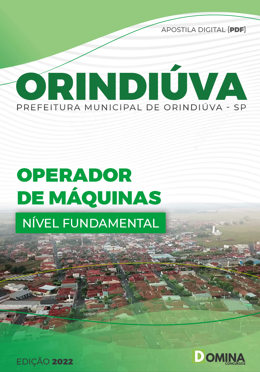 Apostila Concurso Pref Orindiúva SP 2022 Operador Máquinas