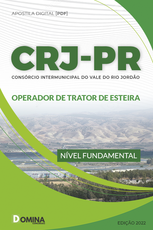 Apostila Concurso CRJ PR 2022 Operador de Trator de Esteira