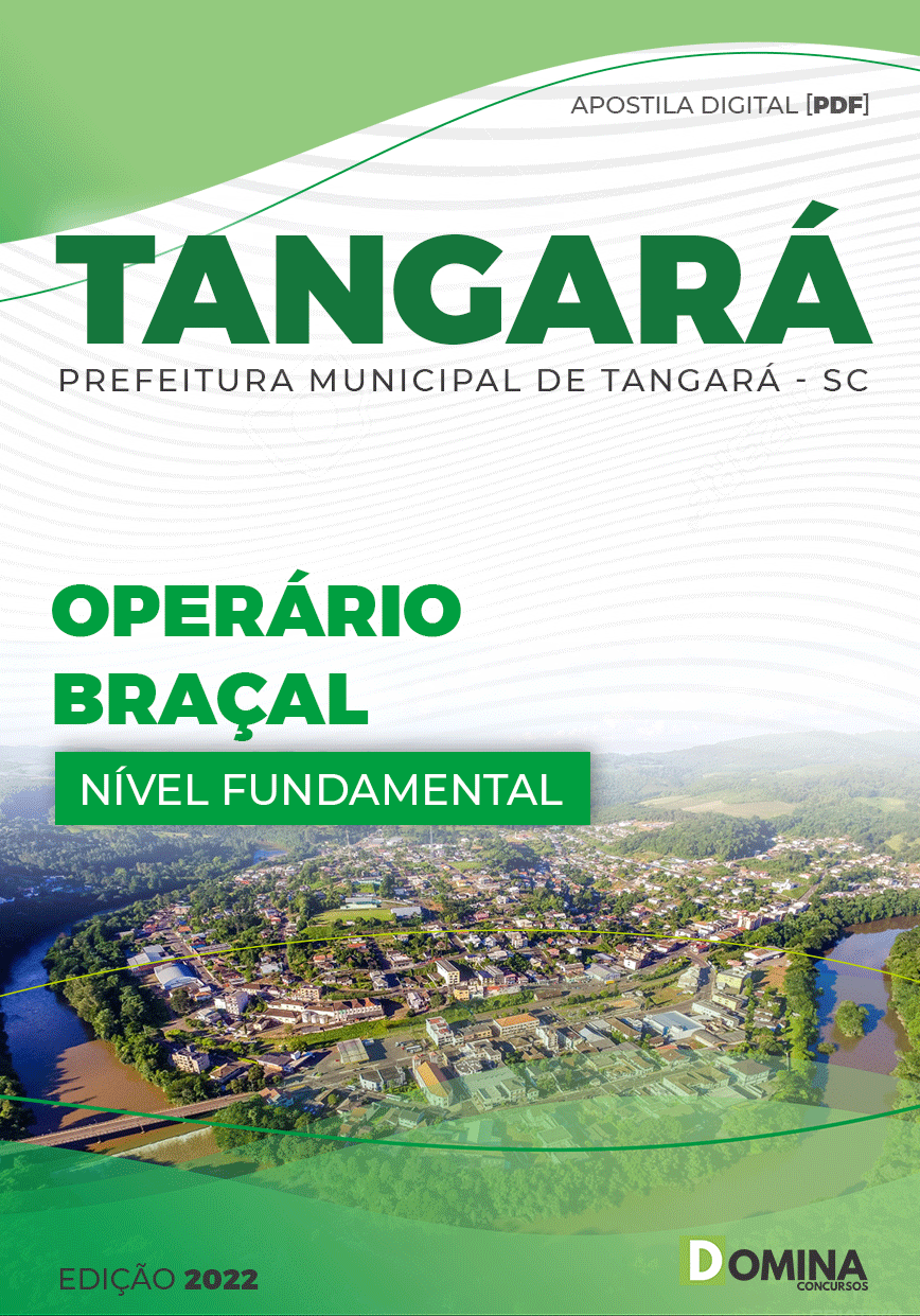Apostila Concurso Pref Tangará SC 2022 Operário Braçal