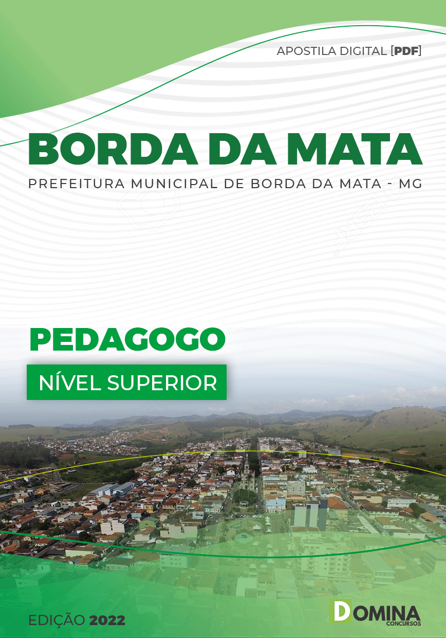 Apostila Digital Pref Borda Mata MG 2022 Pedagogo