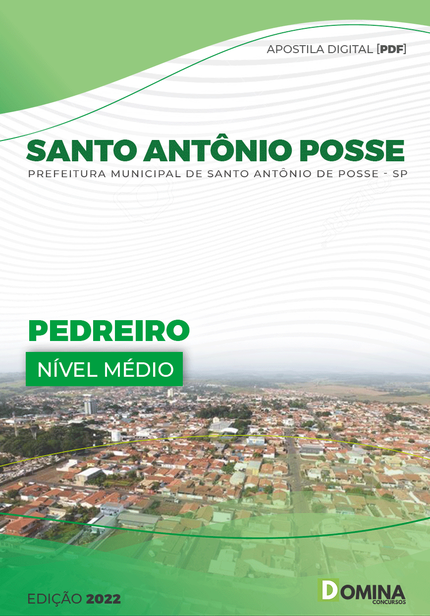 Apostila Concurso Pref Santo Antônio Posse SP 2022 Pedreiro