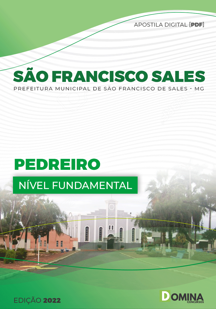 Apostila Digital Pref São Francisco Sales MG 2022 Pedreiro