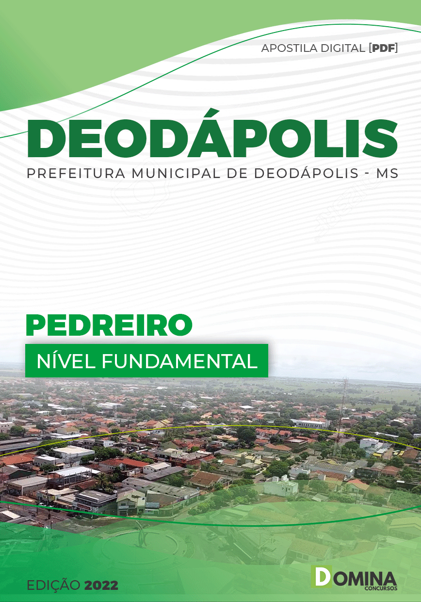 Apostila Digital Pref Deodápolis MS 2022 Pedreiro