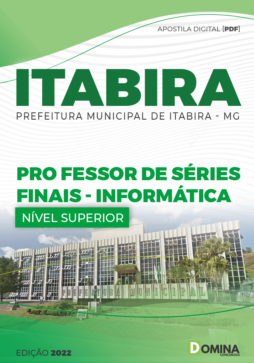 Apostila Pref Itabira MG 2022 Professor Séries Finais Informática