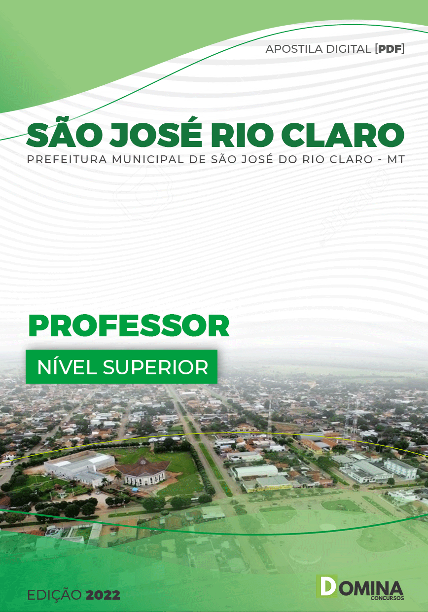 Apostila Pref São José Rio Claro MT 2022 Professor