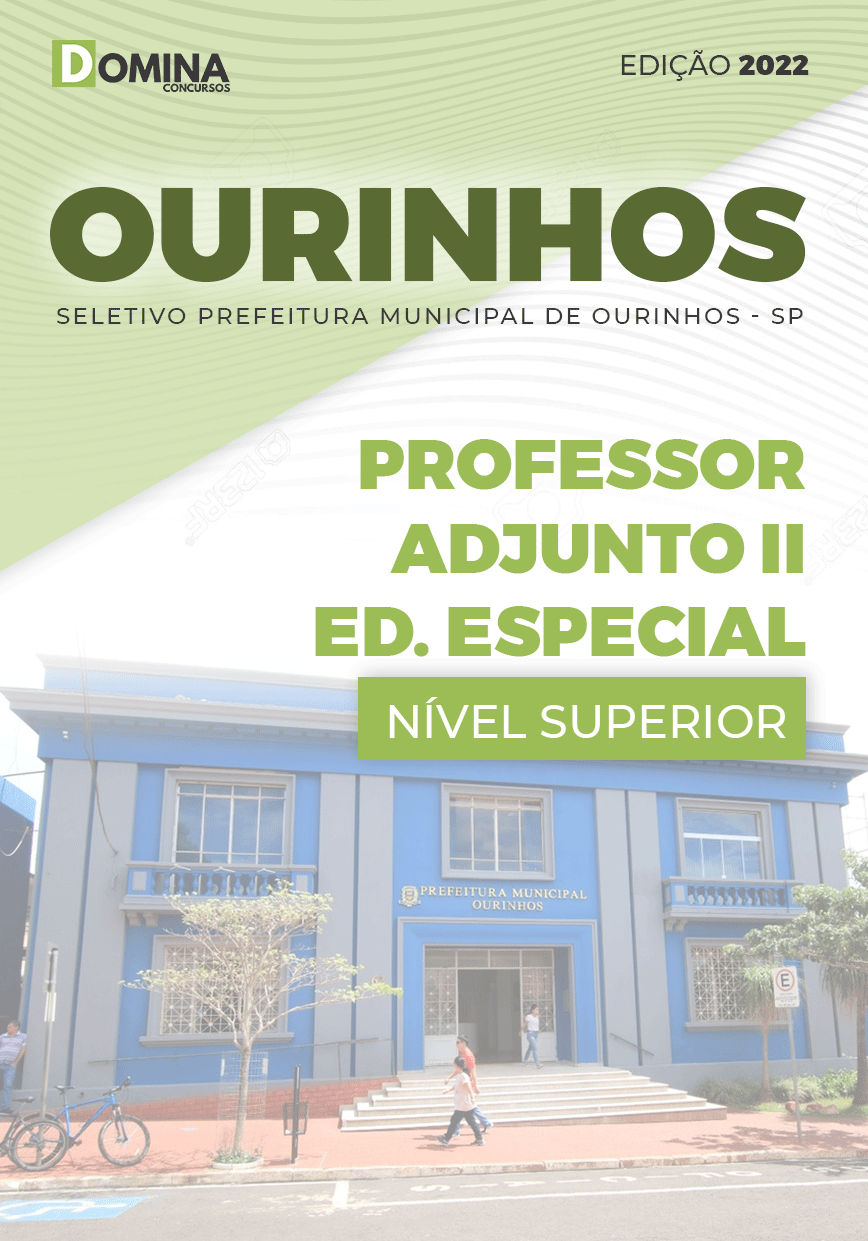 Apostila Pref Ourinhos SP 2022 Professor Adjunto II Educação Especial