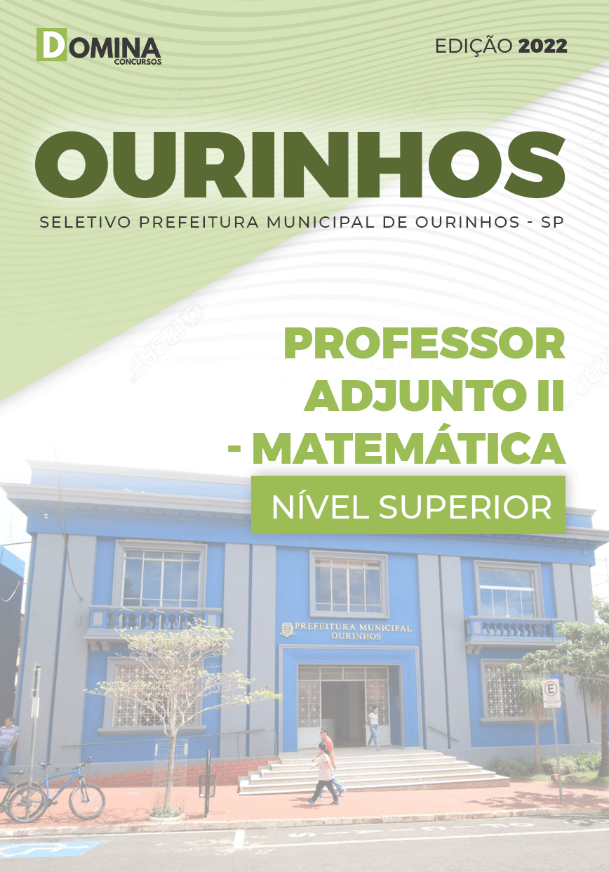 Apostila Pref Ourinhos SP 2022 Professor Adjunto II Matemática