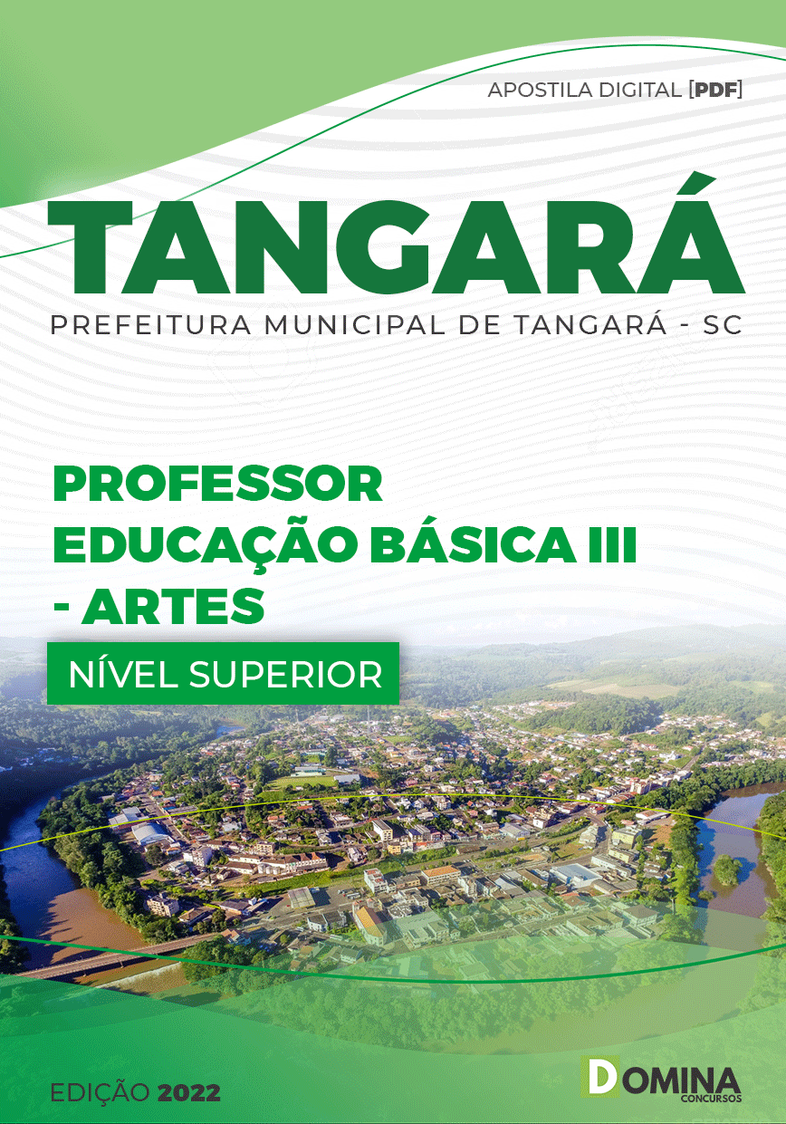 Apostila Digital Pref Tangará SC 2022 Professor Artes