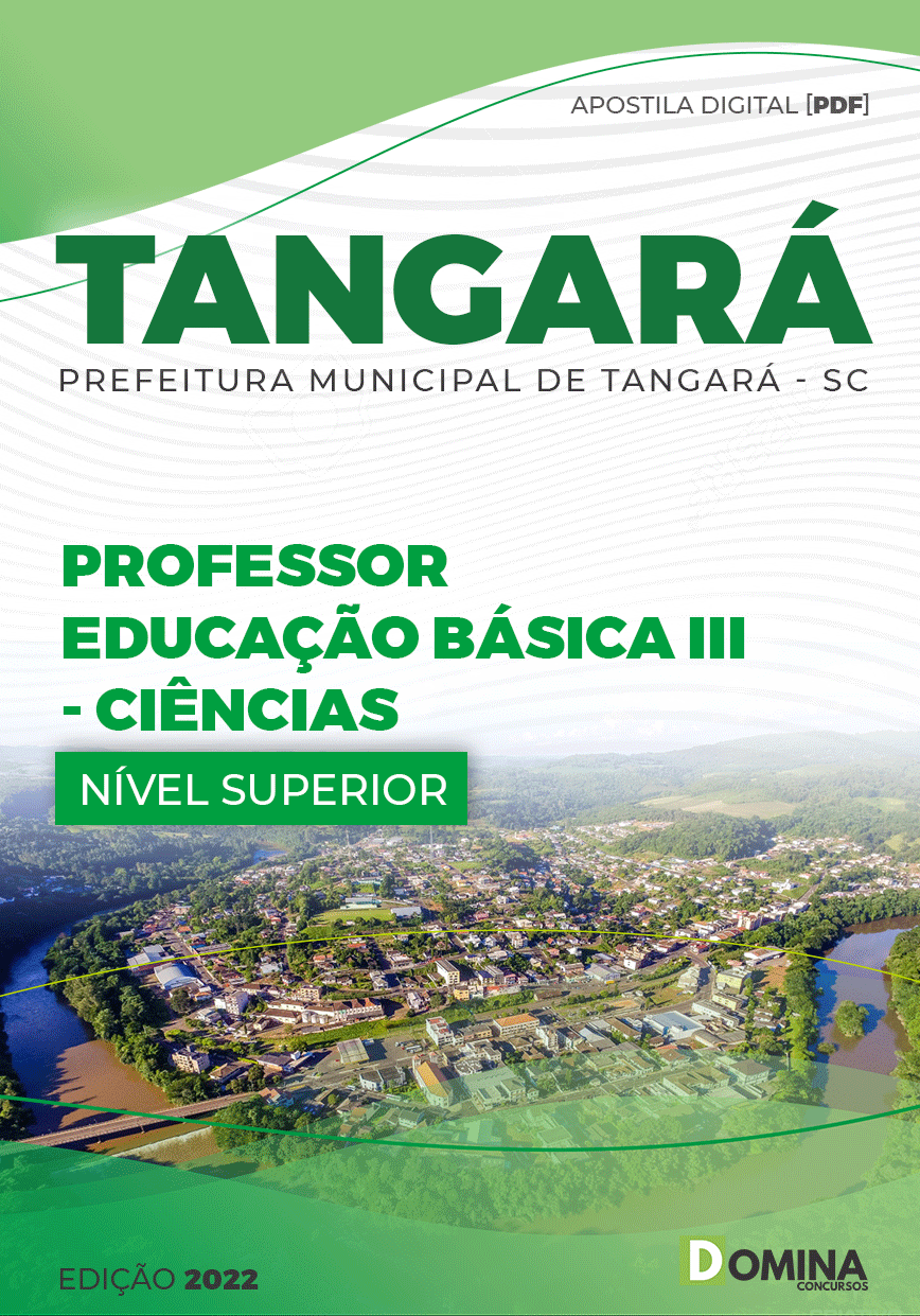 Apostila Pref Tangará SC 2022 Professor Ed Básica III Ciências