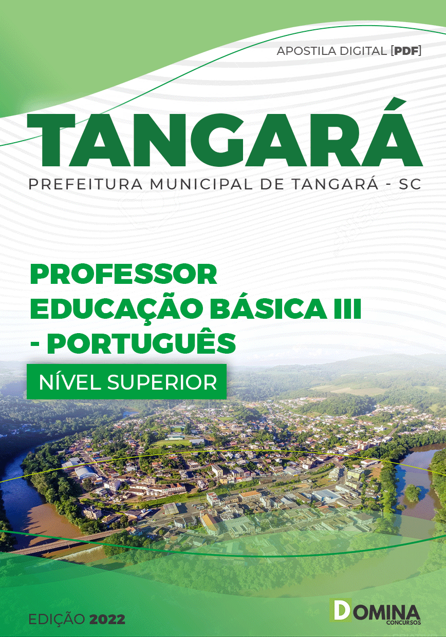 Apostila Pref Tangará SC 2022 Professor Ed Básica III Português