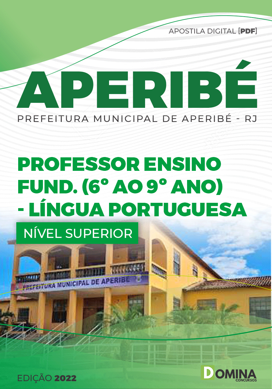 Apostila Pref Aperibé RJ 2022 Professor Ens Fund Língua Portuguesa