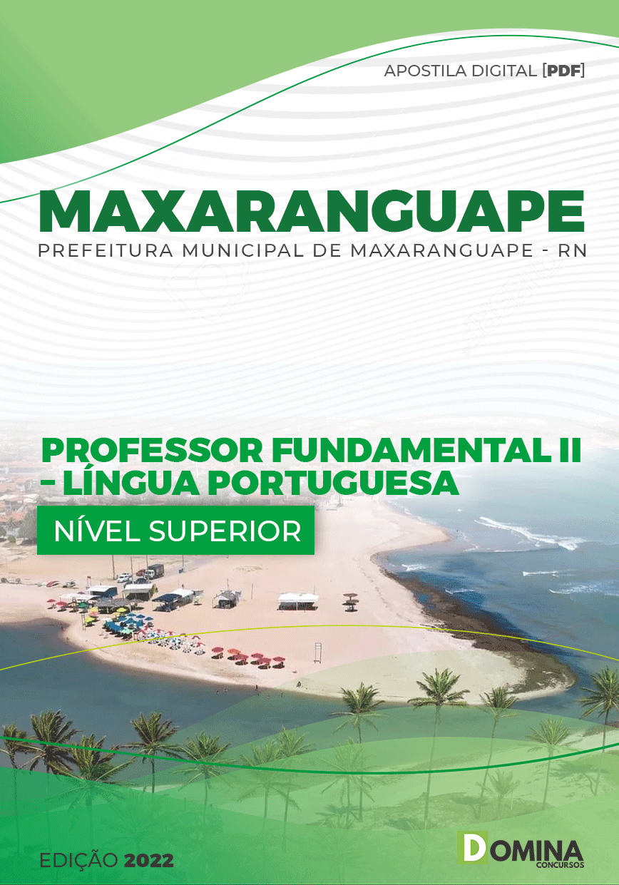 Apostila Pref Maxaranguape RN 2022 Prof Ens Fund II Língua Portuguesa