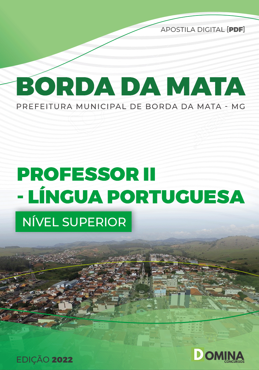 Apostila Pref Borda Mata MG 2022 Professor II Língua Portuguesa