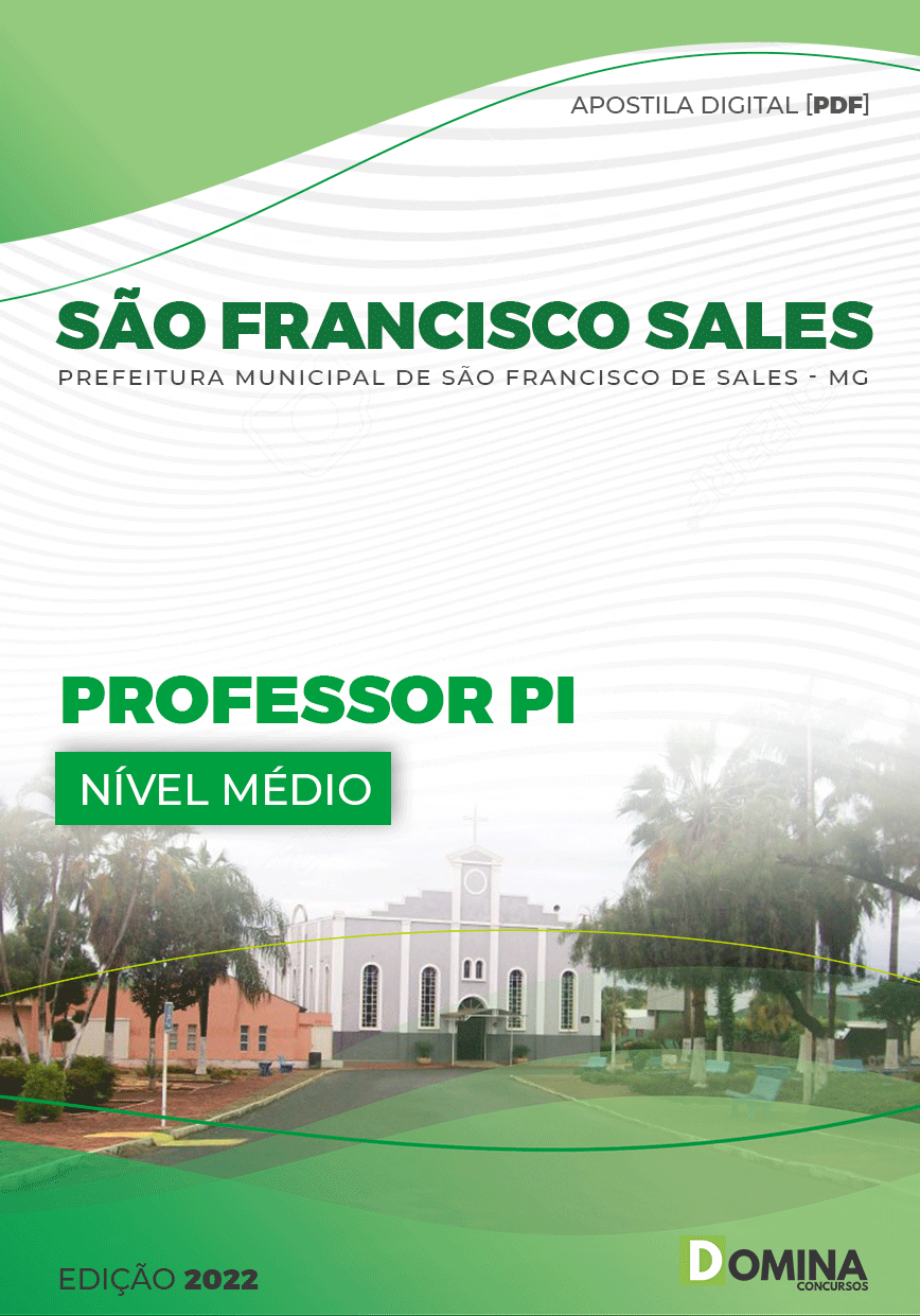 Apostila Pref São Francisco Sales MG 2022 Professor PI