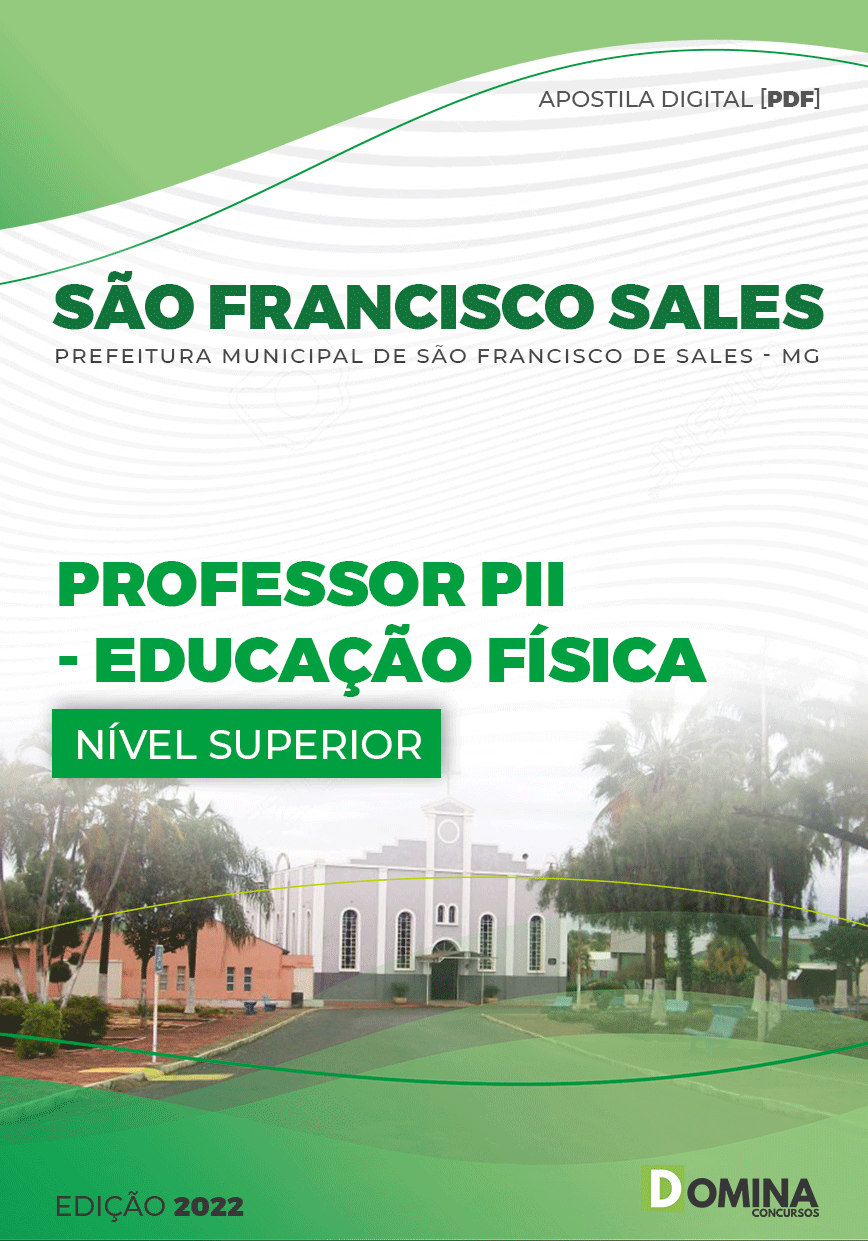 Apostila Pref São Francisco Sales MG 2022 Professor PII ED Física