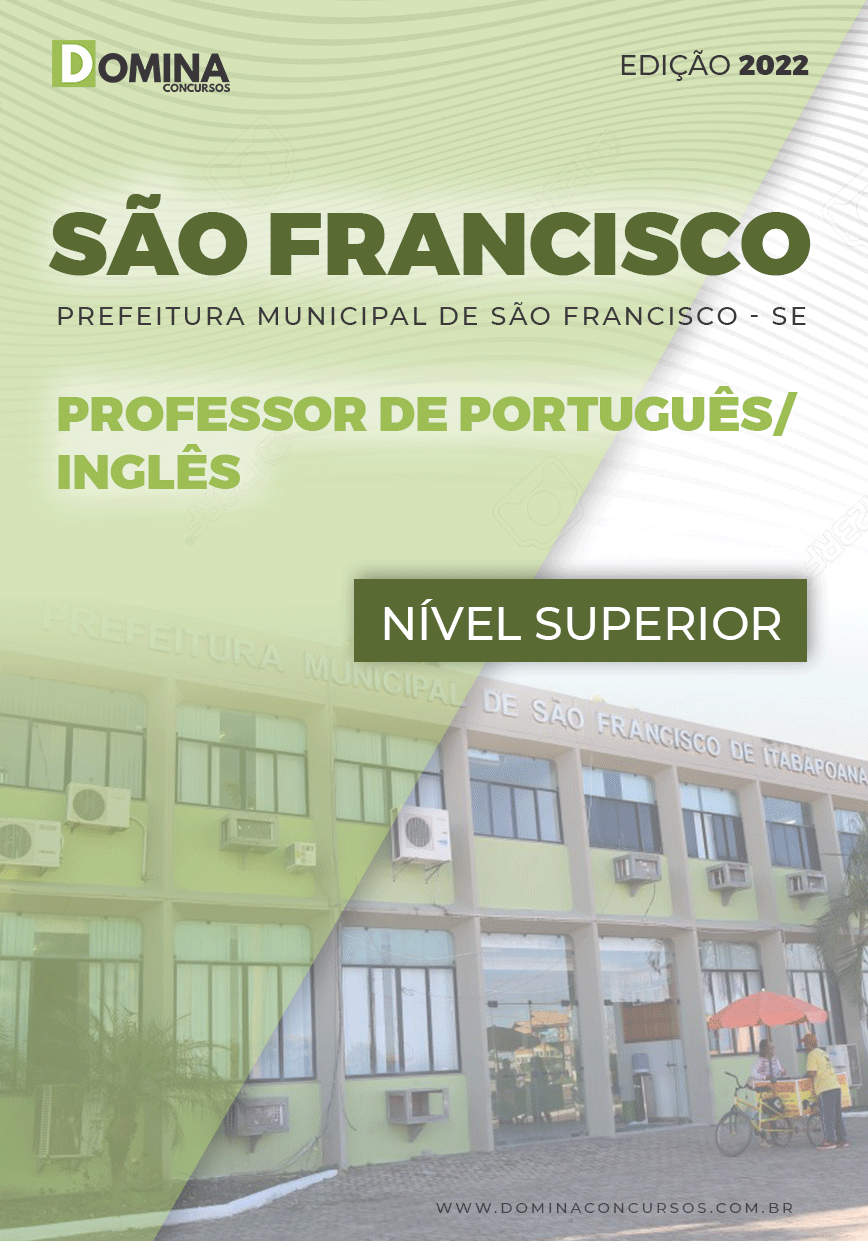Apostila Pref São Francisco SE 2022 Professor Português Inglês