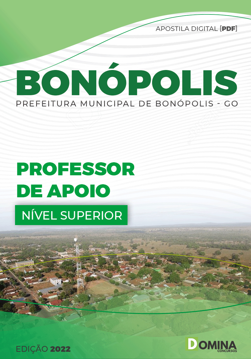 Apostila Digital Seletivo Pref Bonópolis GO 2022 Professor de Apoio