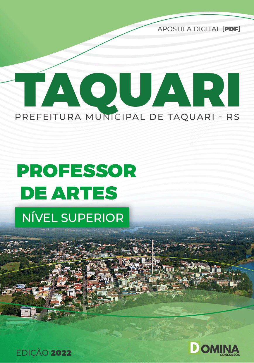 Apostila Concurso Pref Taquari RS 2022 Professor Artes