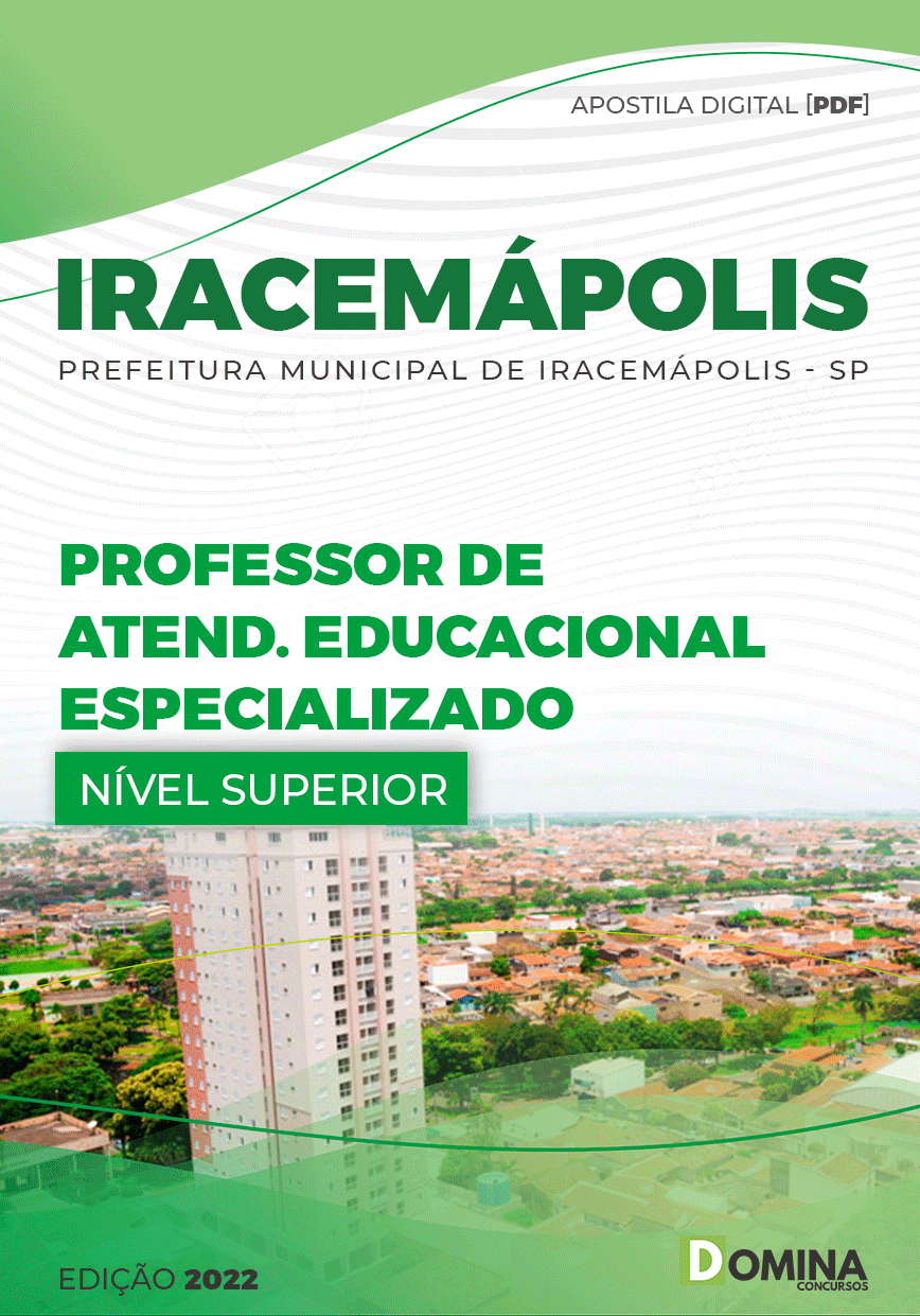 Apostila Pref Iracemápolis SP 2022 Professor Educacional Especializado