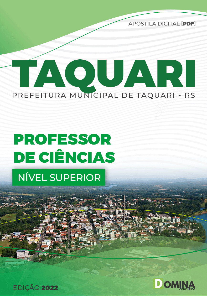 Apostila Concurso Pref Taquari RS 2022 Professor Ciências