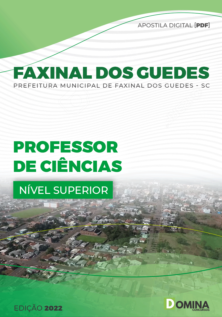 Apostila Pref Faxinal dos Guedes SC 2022 Professor Ciências