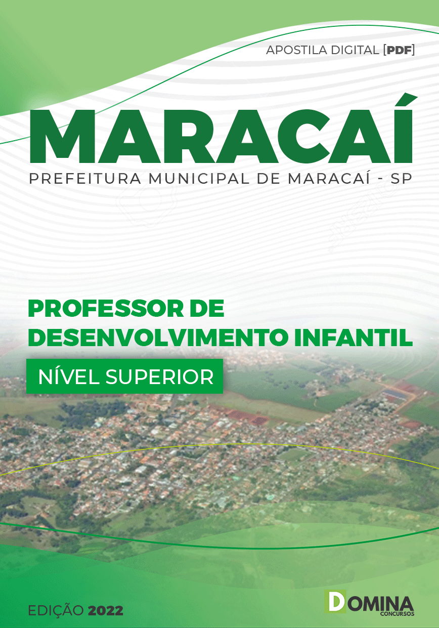 Apostila Pref Maracaí SP 2022 Professor Desenvolvimento Infantil