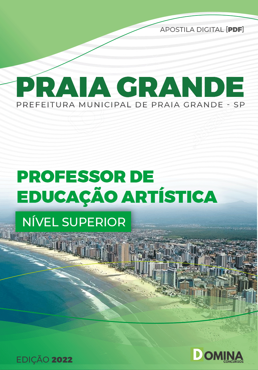 Apostila Pref Praia Grande SC 2022 Professor IV Educação Artística