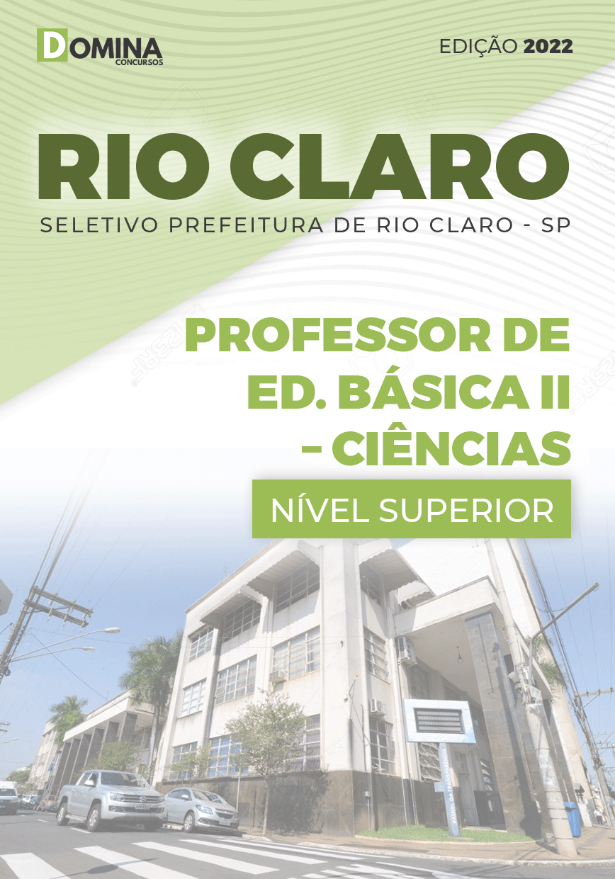 Apostila Pref Rio Claro SP 2022 Professor Educação Básica II Ciências