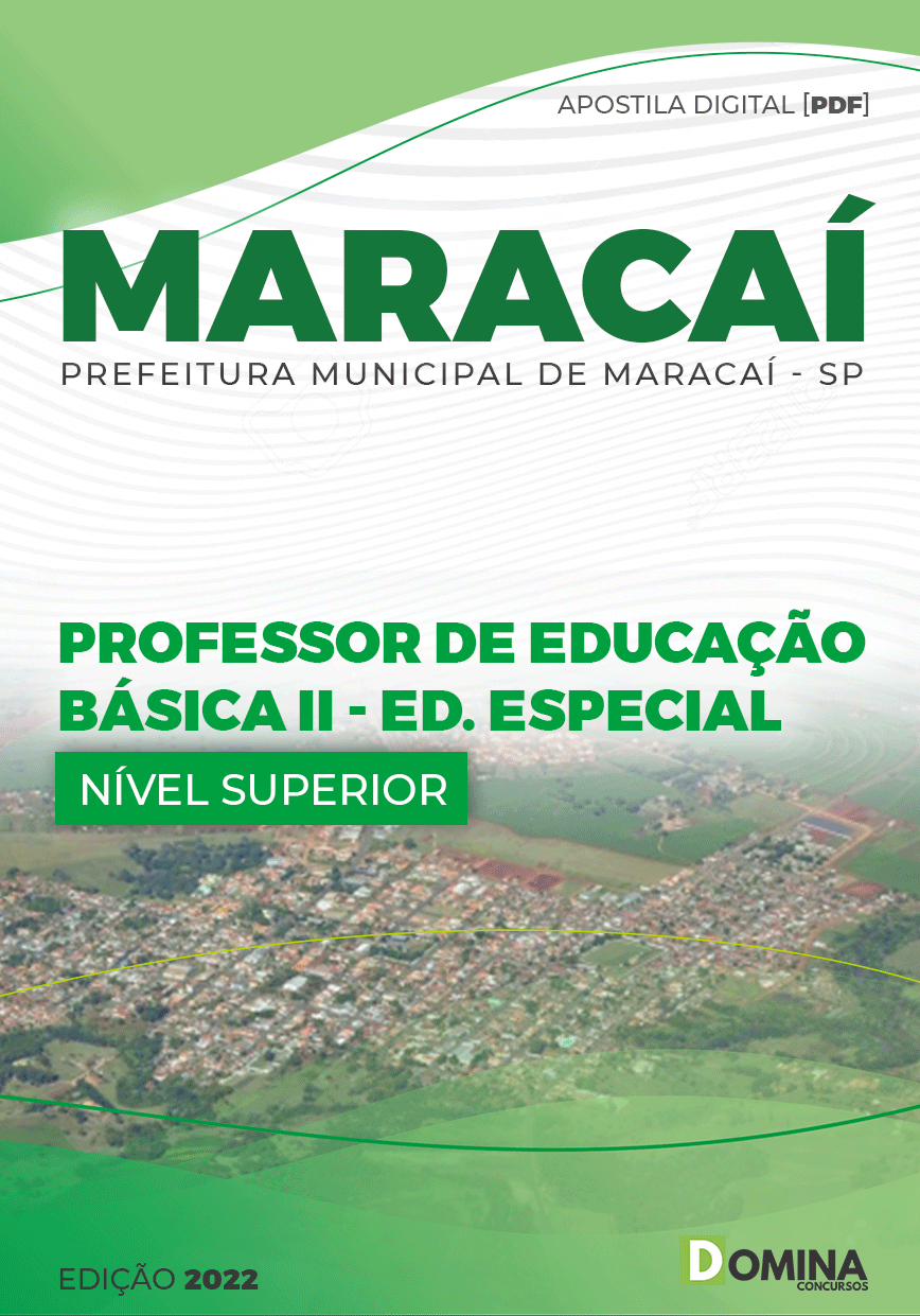 Apostila Pref Maracaí SP 2022 Prof Educ Básica II Educação Especial