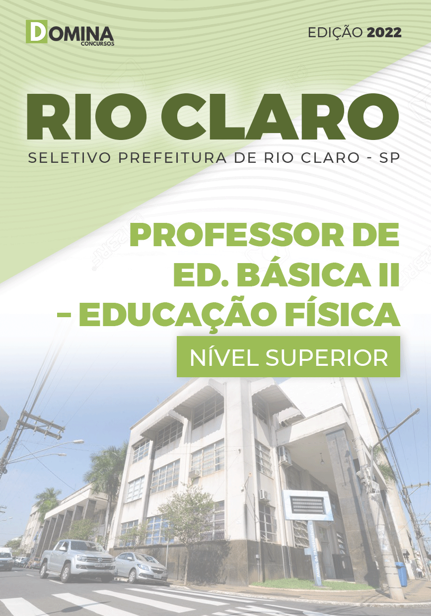 Apostila Pref Rio Claro SP 2022 Prof Educação Básica II Educação Física