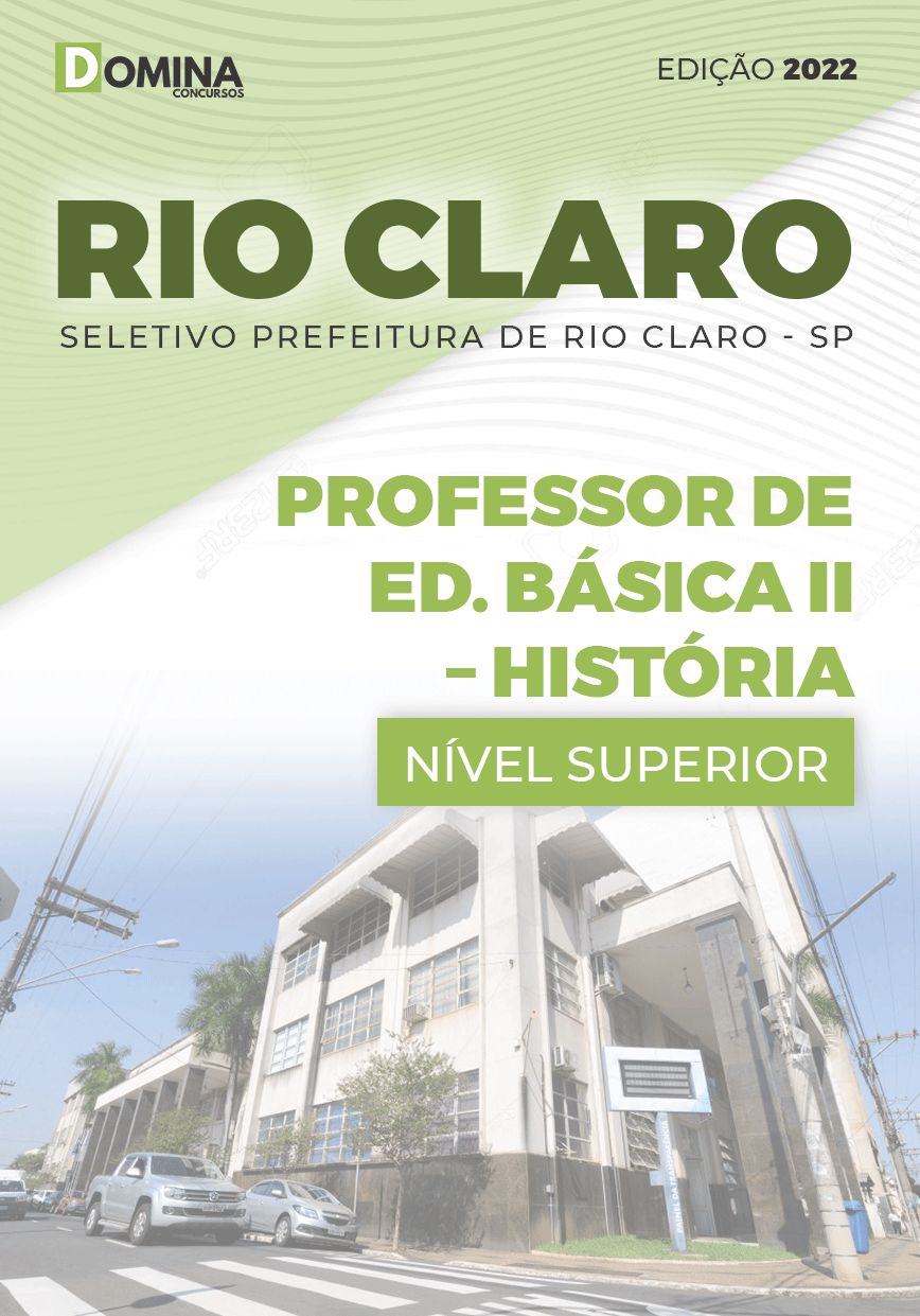 Apostila Pref Rio Claro SP 2022 Professor Educação Básica II História