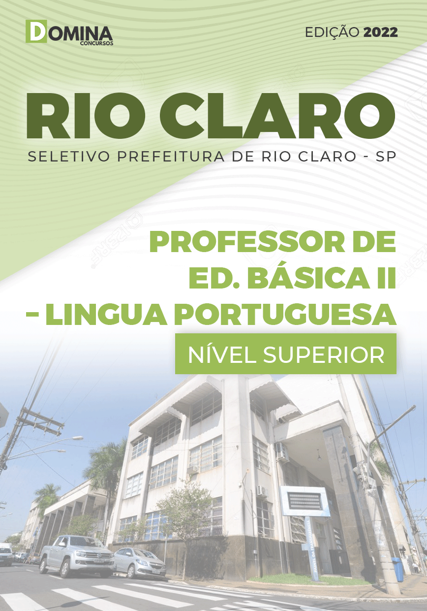Apostila Pref Rio Claro SP 2022 Prof Educ Básica II Língua Portuguesa