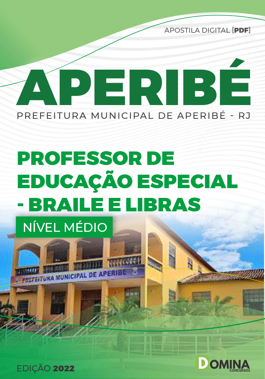 Apostila Pref Aperibé RJ 2022 Professor Educação Especial Braile Libras