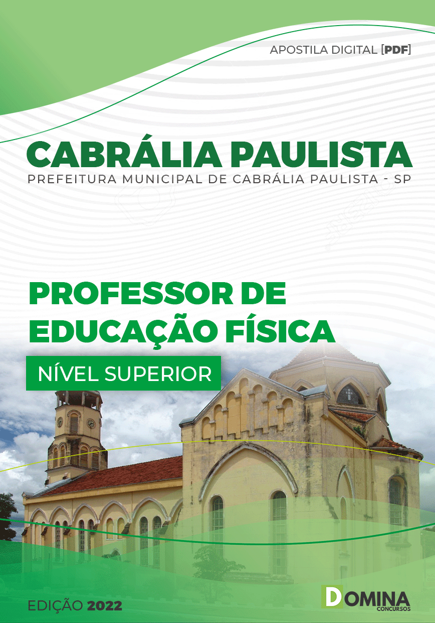 Apostila Pref Cabrália Paulista SP 2022 Professor Educação Física